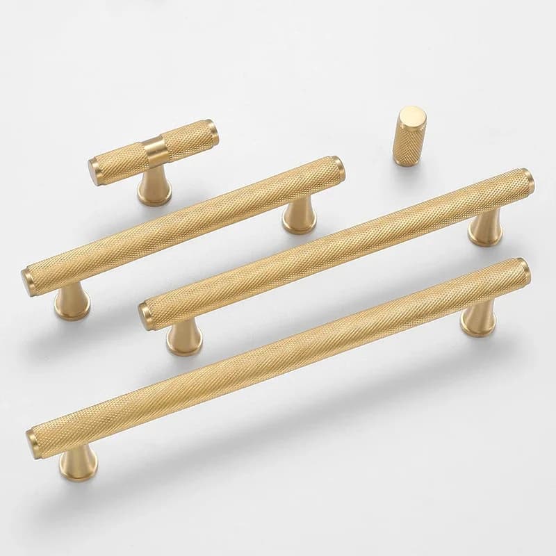 Maniglie per mobili in ottone Mobili in oro di lusso Manopole per cassetti in rame Maniglie per porte dell'armadio Hardware