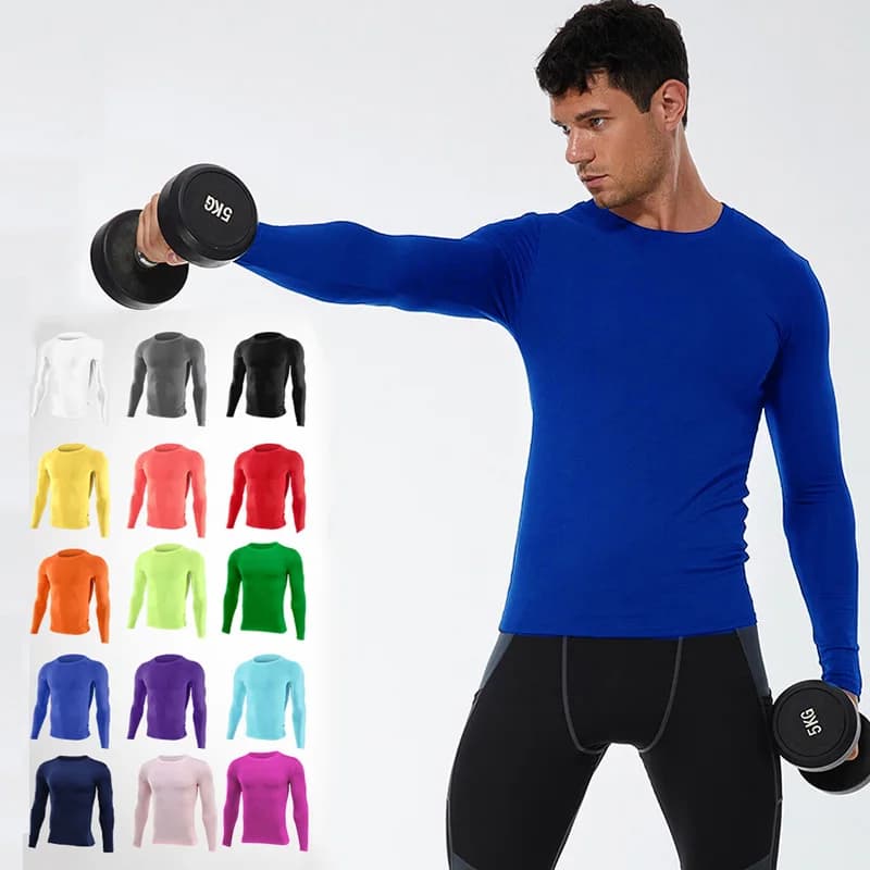 Uomo Donna Bambino Bambini Ragazzo Ragazza Compressione Corsa Maglietta lunga Fitness Sport Basket Calcio Palestra Calzamaglia Rashgard Abbigliamento 5
