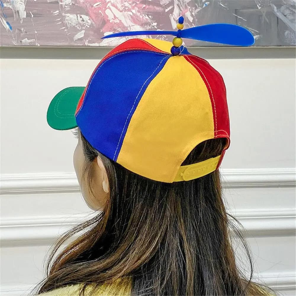 Cappello da baseball Rainbow Bamboo Dragonfly, divertente cappello da avventura con elica di un elicottero, cappello Firefly, cappello snapback per adulti, bambini, ragazzi e ragazze
