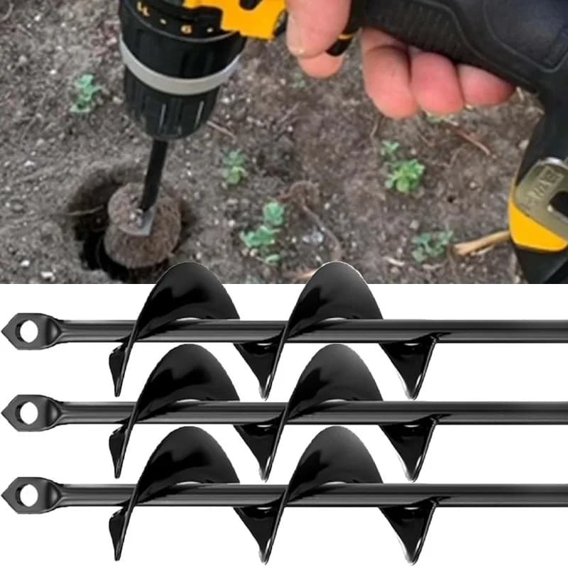 Garden Spiral Trivella 4/5 cm, Accessory for drilling the soil, seedling tool and plants, for flowers and other plants