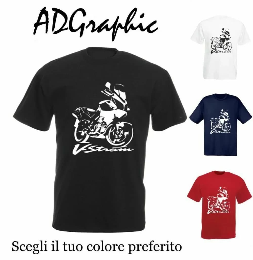 Motorcycle Cotton Suz Vstrom 650 V Strom Dl Man for Men 2019 New Short Cotton Casual Men Fashion Slim Fit Custom Slim T-Shirt