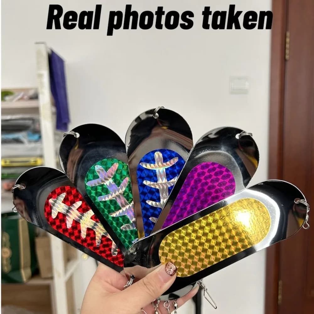 2023 Adjustable Weight Fishing Footage Swing Fishing Lamp Rear Deep Lamper Diver Plate Metal Fish Trap Artificial bait Sea Fishing