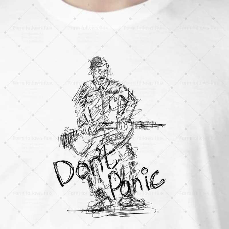 T-shirt con cappuccio da uomo 2026 Lance Corporal Jones – Dad’s Army British Comedy Father's Day Remembrance Day Stile fumetto disegnato a mano Uni