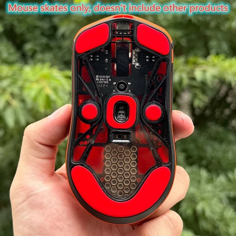 Set di Pattini per Mouse Ultraglide per Fnatic x Lamzu Maya X Brake Control Speed Silence Feet ICE Version, Pattini in PTFE