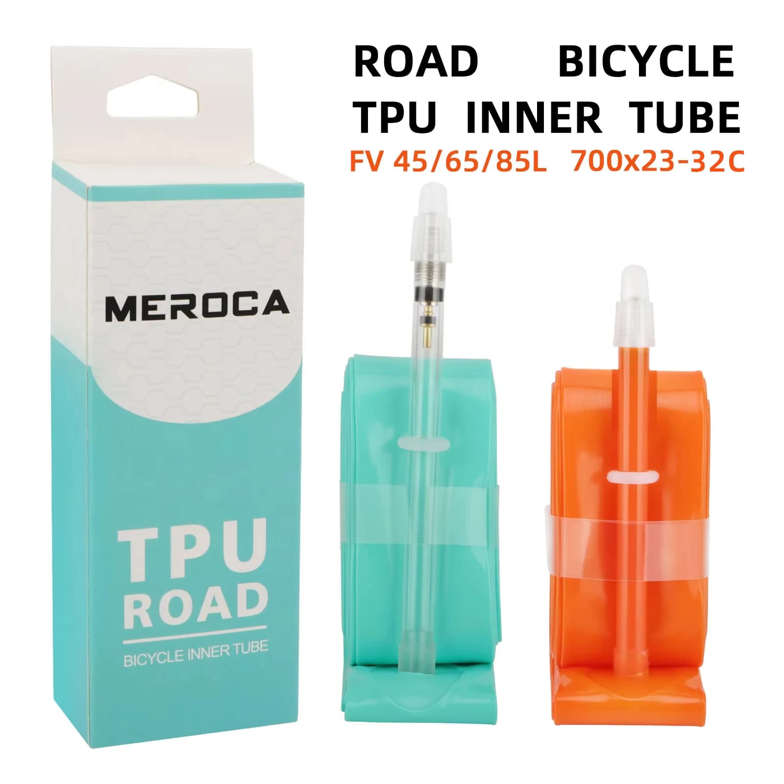 Camera d'aria per bici da strada MEROCA TPU 700x23-32C FV 45L/65L/80L Camera d'aria per bicicletta da strada ultraleggera