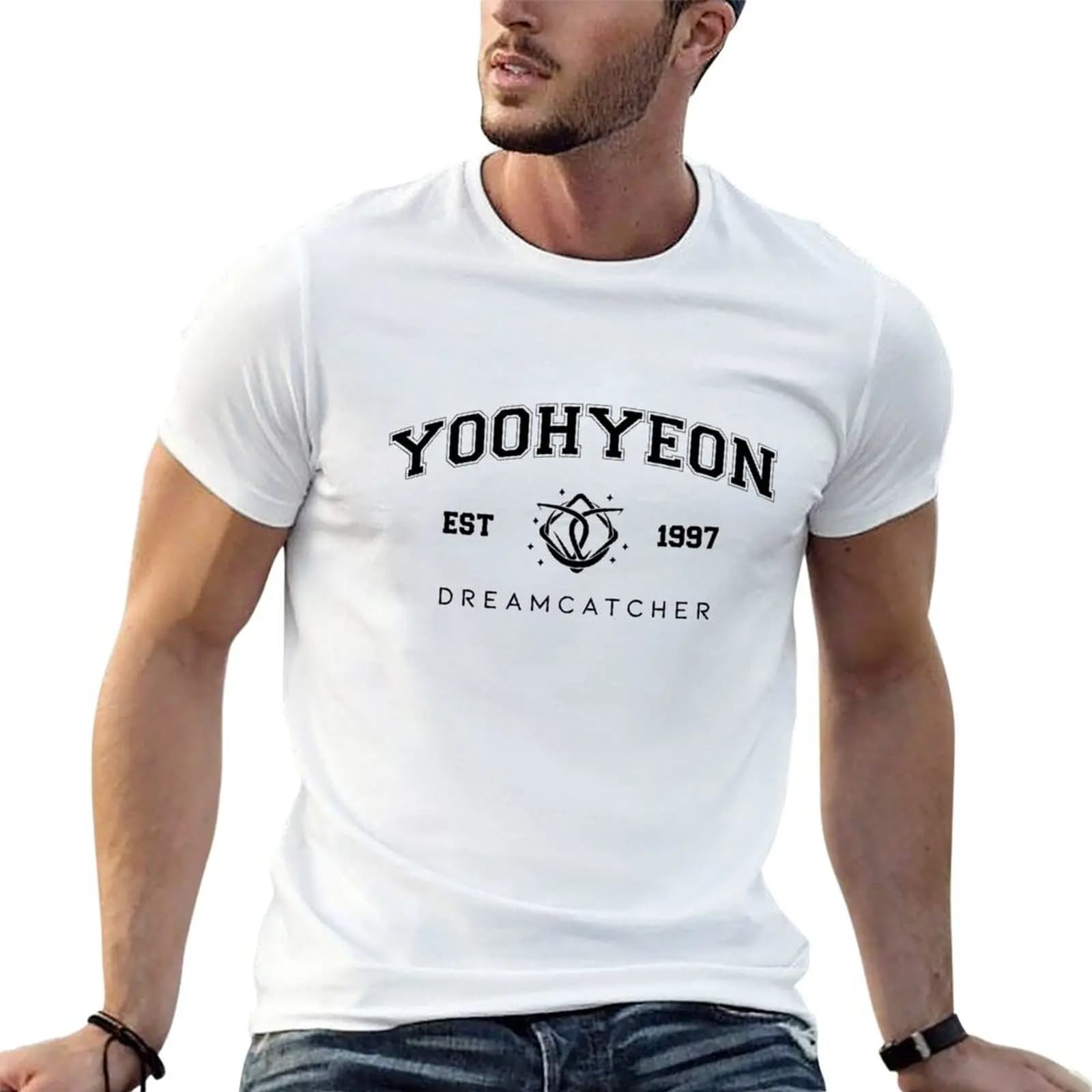 Dreamcatcher member Yoohyeon (Light background) T-Shirt funny t shirts cotton man t shirt heavy cotton T-Shirt