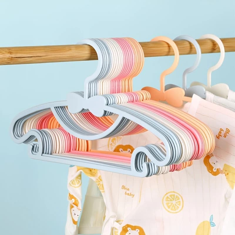 10Pcs Hangers Coats Storage Hanger Closet Organizer Clothes Hanger Racks Portable Display Plastic Hangers Home