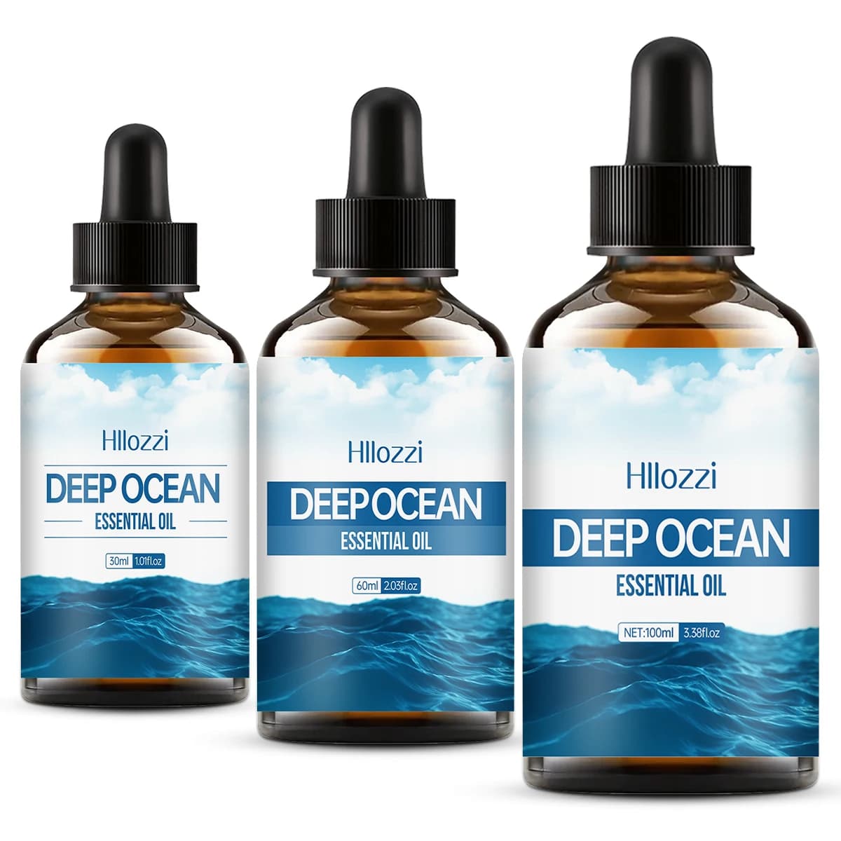 100ml/60ml/30ml Olio Essenziale di Mare Profondo Profumo oli essenziali Oli profumati Fragranza a lunga durata Aromaterapia Sapone Umidificatore