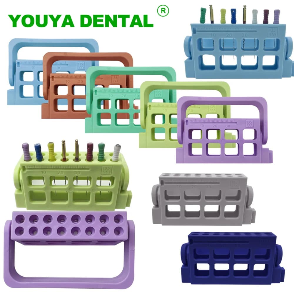 Dentale 16 Fori Autoclave Endo Box of Plastic Canalare File Holder Endodontia Fresa Trapano Stand Dentist Case Dentist Organizer