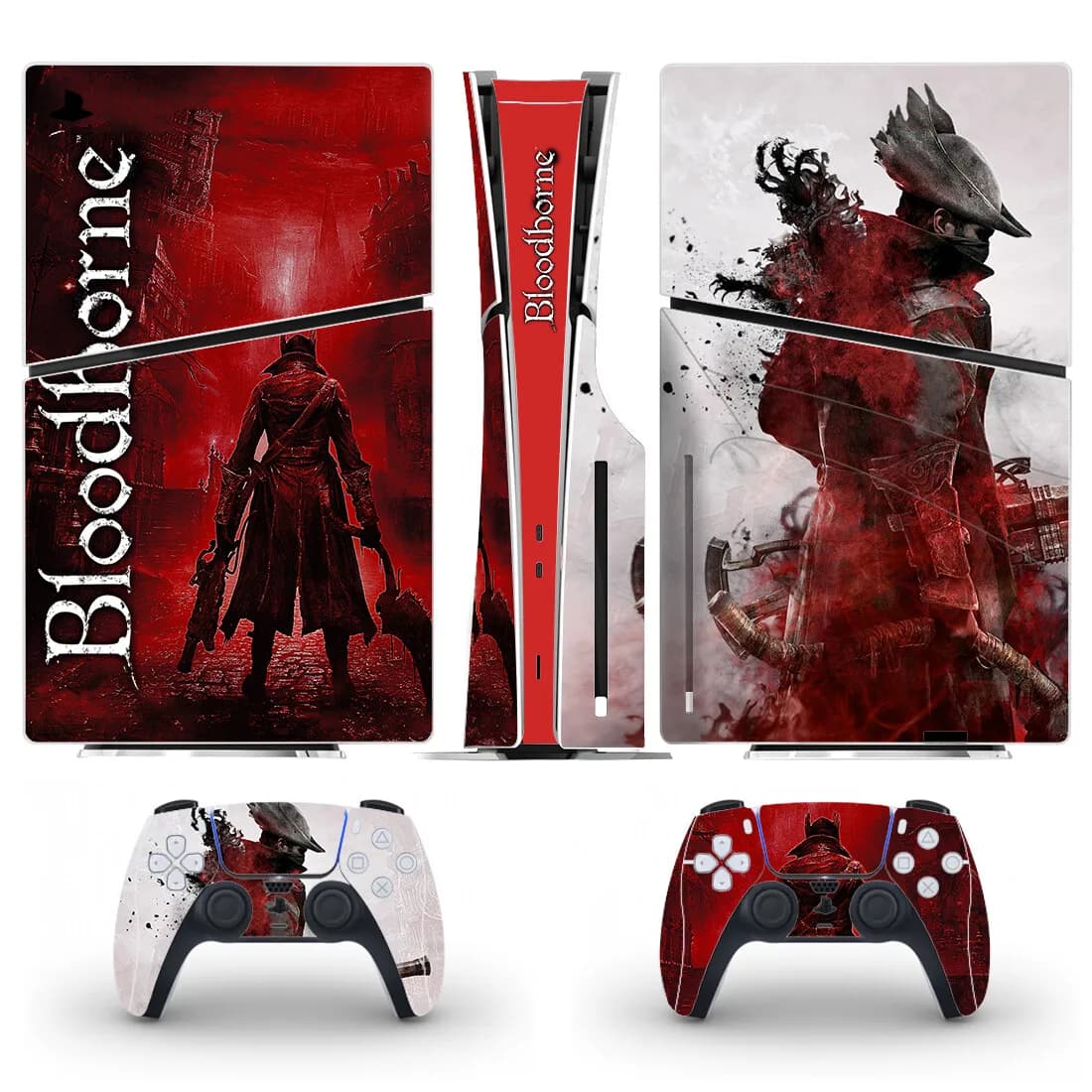 Game Bloodborne PS5 Slim Disc Skin Sticker Decal Cover for Console Controller PS5 Slim Disk Skin Sticker Vinyl