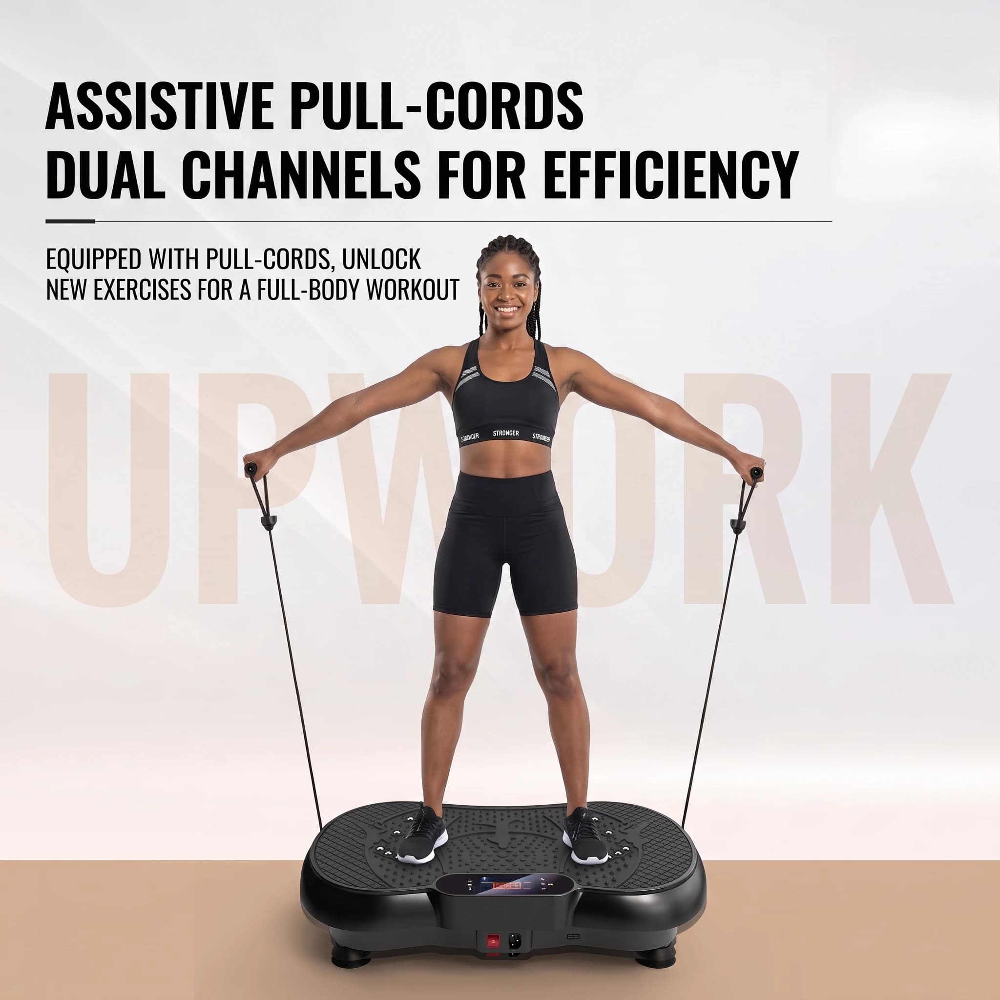 Vibration Plate Fitness Machine – Full Body Workout Shaking Platform for Weight Loss, Muscle Toning & Recovery, Home Gym Equipment for Beginners