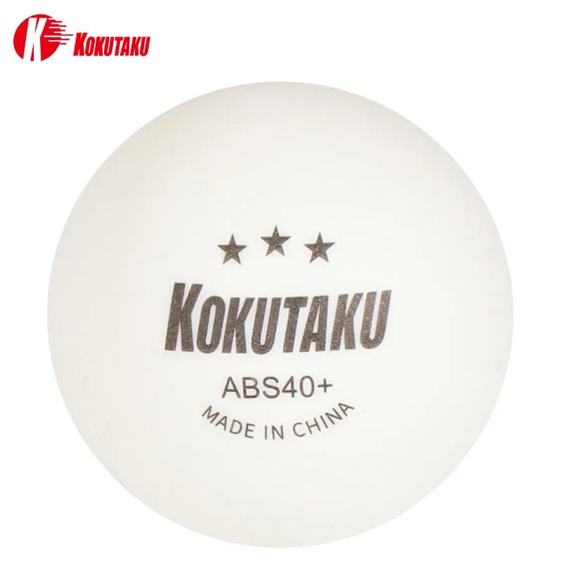 Kokutaku-3 Palline da ping pong Star, ABS40+, Palline da ping pong in plastica per allenamento professionale con giochi, nuovo materiale