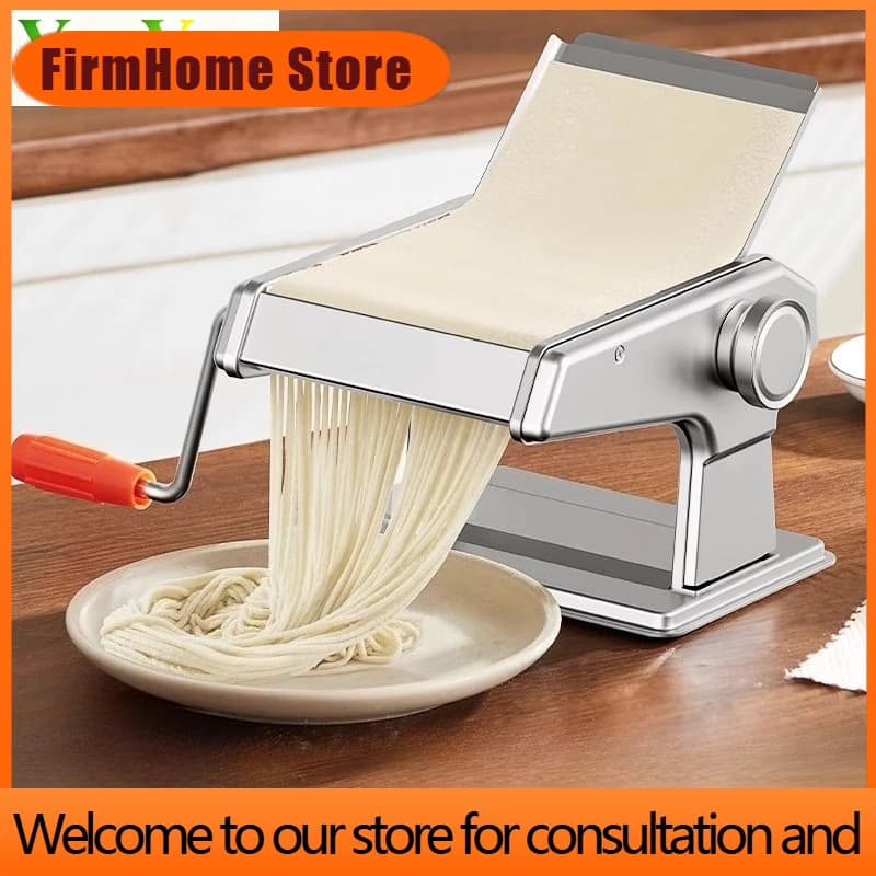 FirmHome StoreManual Pasta Machine 4-in-1, Noodle Maker & Dumpling Skin Press With Dough Roller, Durable Home Kitchen Tool