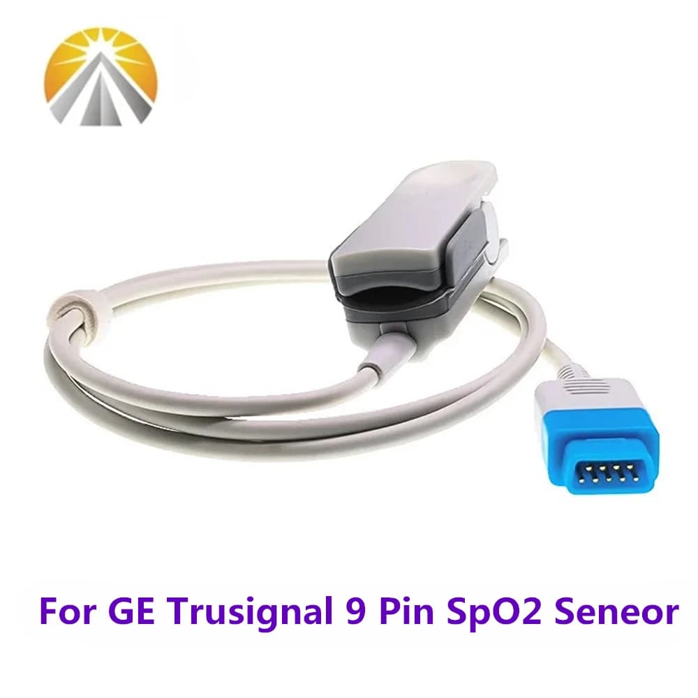 SPO2 9 pin sensor for GE Datex Ohmeda Trusignal OXY-F-UN 0,9 meters S/5 i4 Modular monitor with E series