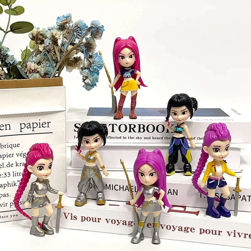 1/3/6PCS 2026 New Hot Girl Figure Model Toy PVC Cartoon Gaming Peripherals Desk Decoration Collection Figures Model Toy for Kid
