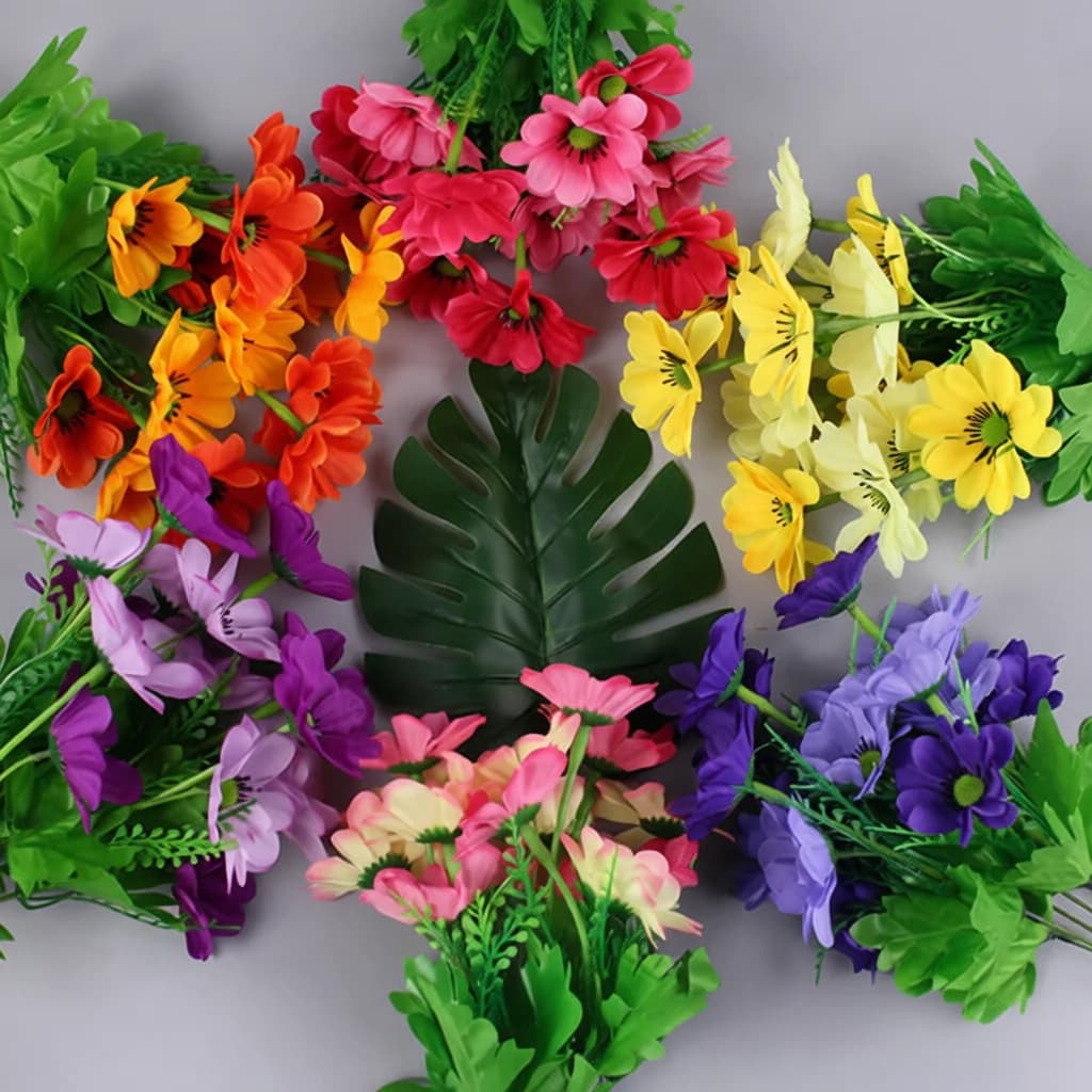 Artificial Daisy Flowers Bouquet Silk Fake Plant Decoration For Home Balcony Farmhouse Patio Landscape Design