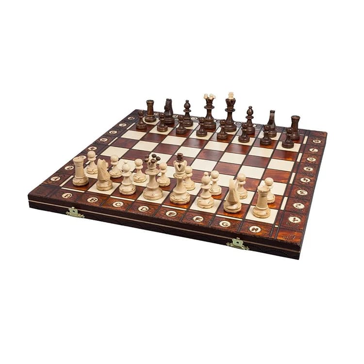 Set di giochi da tavolo per scacchi in legno di ebano/oliva di lusso tunisini di vendita caldo