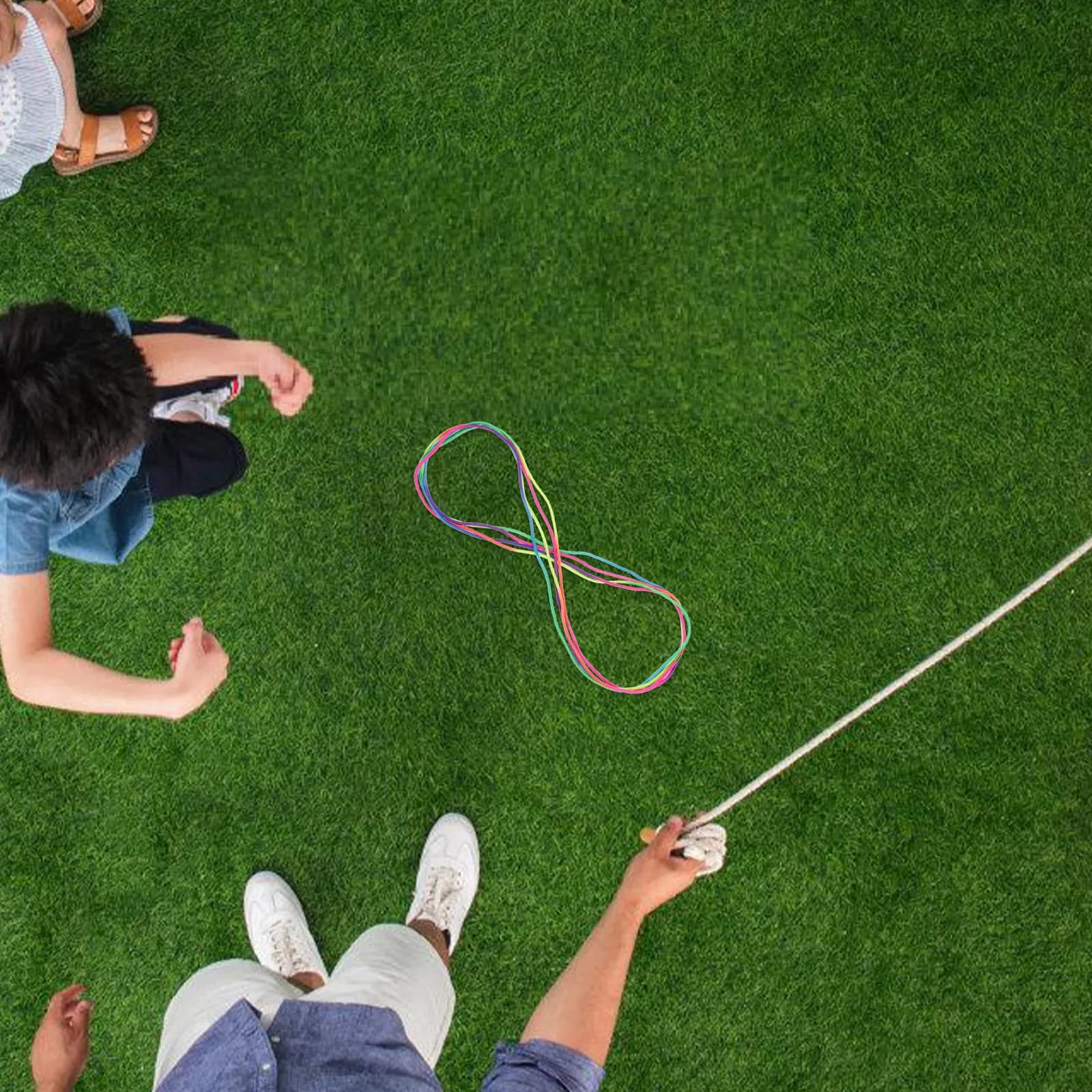 Chinese Jump Rope Elastic Jumping Band Multipurpose Kids Outdoor Game Improves Coordination Rhythm