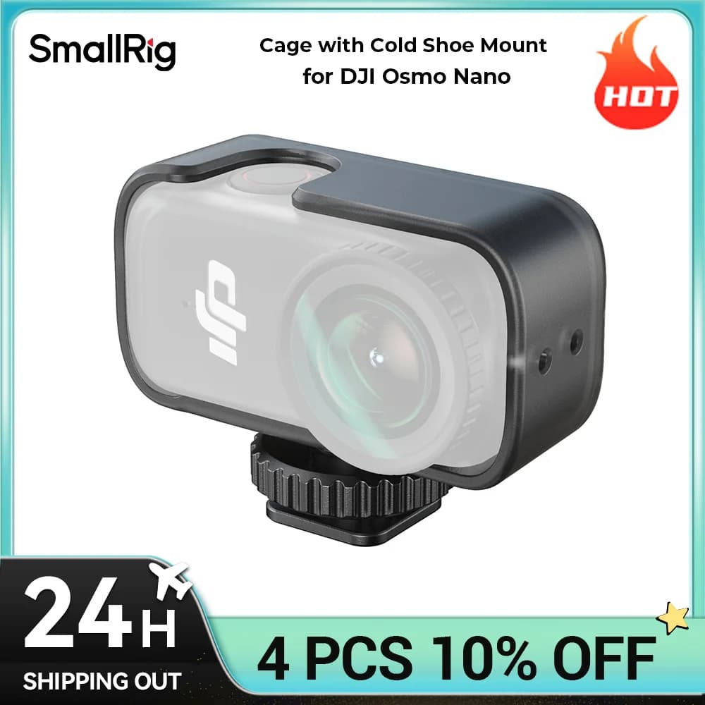 SmallRig Nano Cage with cold skating support for DJI Osmo Horizontal/vertical shooting for action camera 5758