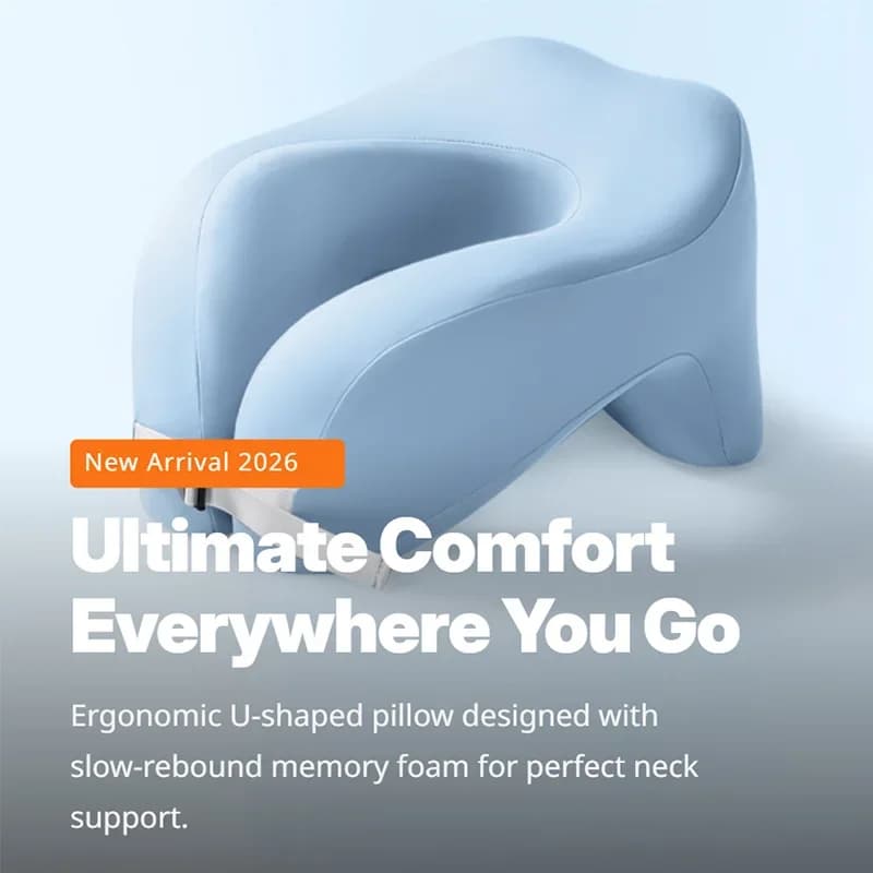 Adult Memory Foam Pillow U-Shaped Neck Support Comfortable Sleeping Travel Pillow for Side Sleepers