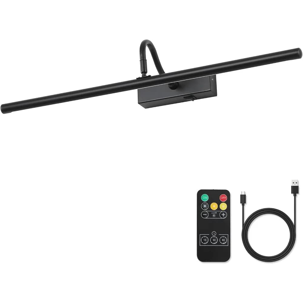 Light for images with remote control 24 inch battery 5000 mAh Artistic light for paintings Wall photo frame Galeria Display Lighting