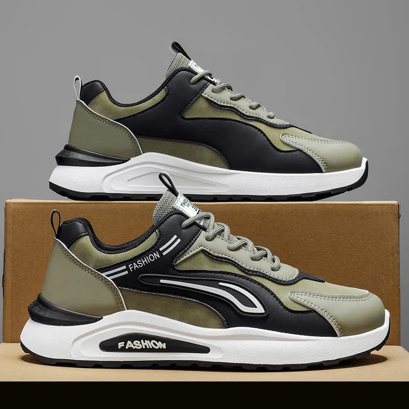 Nuove Scarpe Casual da Uomo 2026, Sneakers Sportive Antiscivolo con Superficie in Pelle, Sneakers Basse da Uomo per Tutte le Stagioni