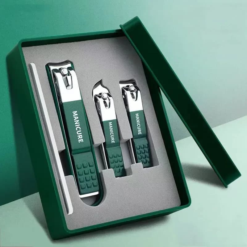 Set di 1 o 4 tagliaunghie, strumento di bellezza per manicure e pedicure, set di tagliaunghie in acciaio inossidabile anti-schizzi per dita e piedi