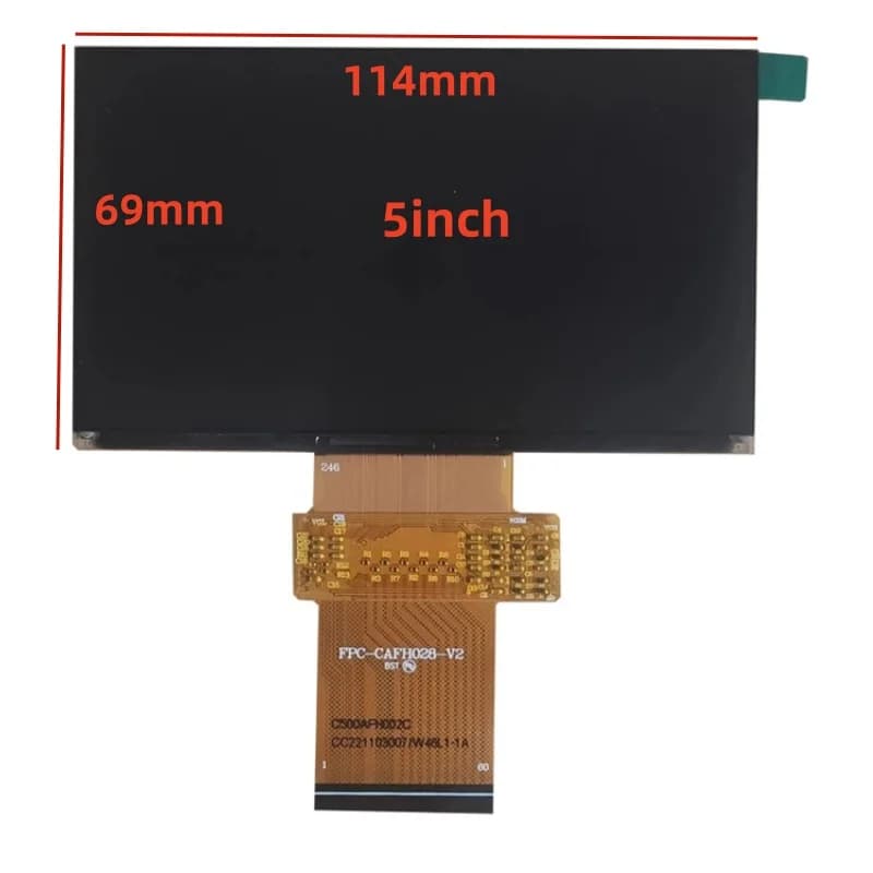 Nuovo 5 pollici Per FPC-CAFH028-V2 FPC-CAFH028-V1 C500AFH002D C500AFH002B C500AFH002C display LCD schermo Proiettore accessori