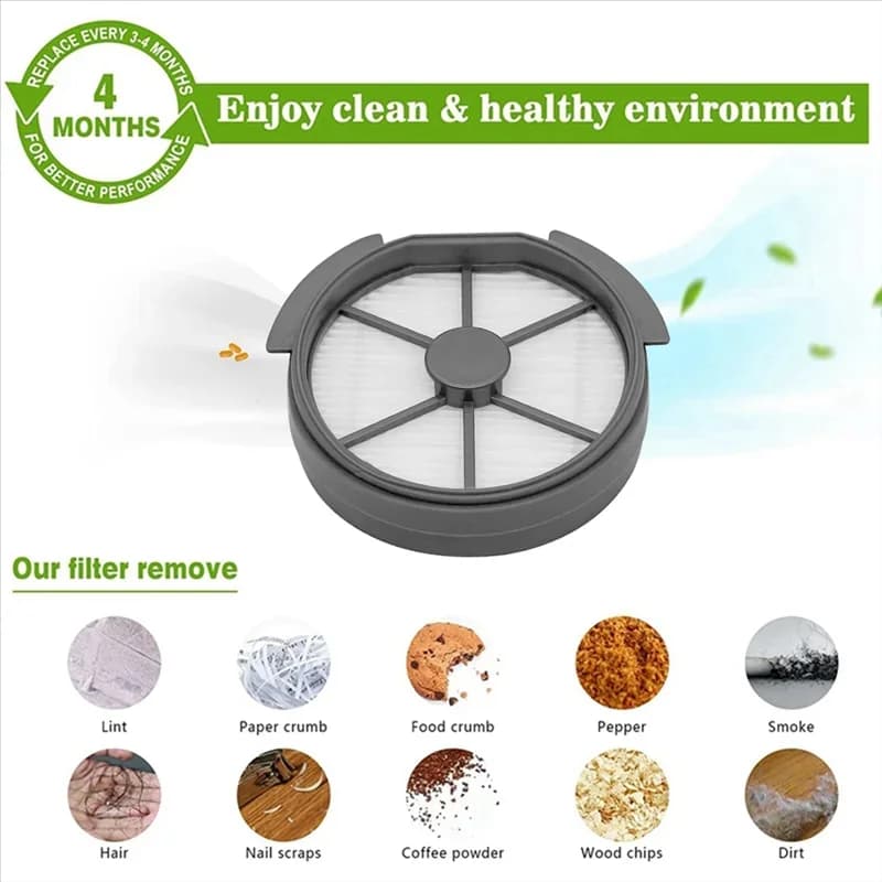 WZ-3PCS Front Filter Replacement For Puppyoo T12 / T12 PLUS Handheld Vacuum Cleaner