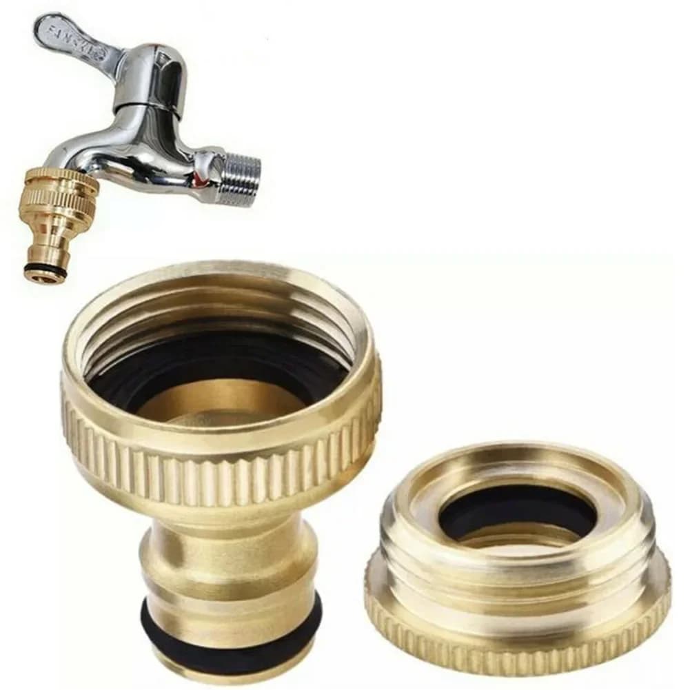 3/4'''1/2'' Brass Flexible Hose Faucet Connector Adapter for Garden Pipe Threaded Equipment for Irrigation