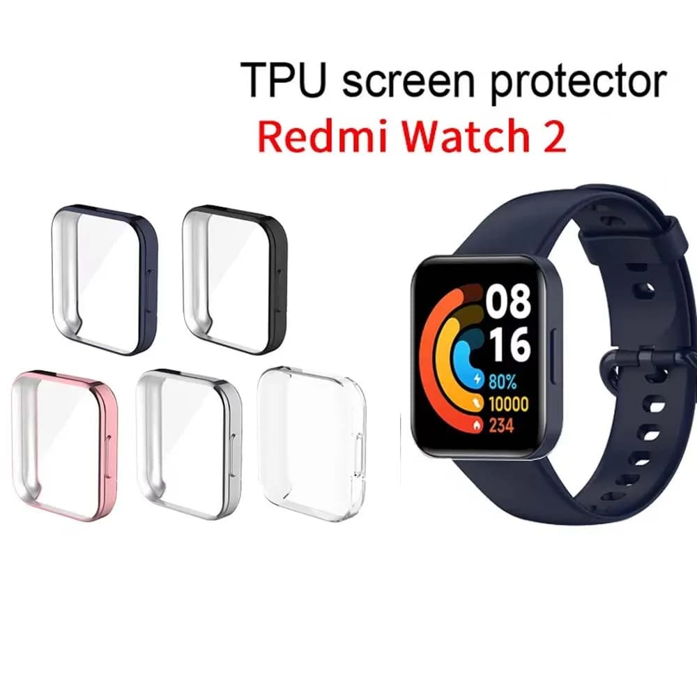 Custodia protettiva morbida in TPU per Redmi Watch 2 Protezione per schermo intero Cover per paraurti