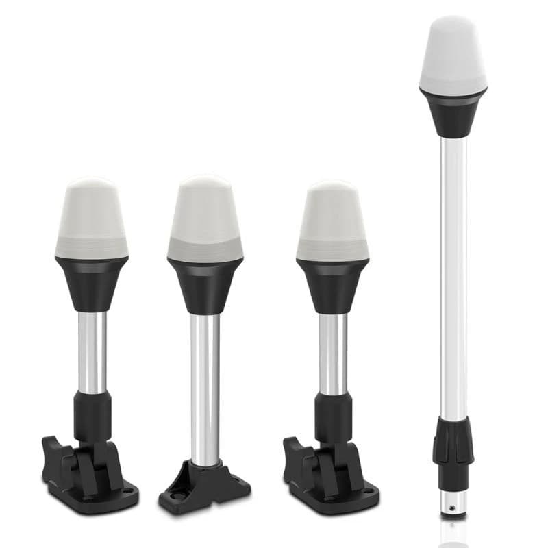 Barche r9cc Luci navigazione a poppa Luci navigazione a LED bianche Ancoraggio leggero fissaggio rapido per