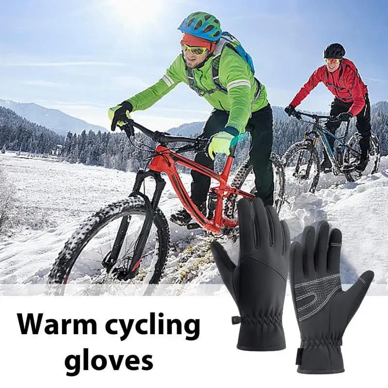 Guanti impermeabili antivento guanti invernali da moto per uomo guanti da equitazione riflettenti antivento resistenti all'acqua con Touchscreen