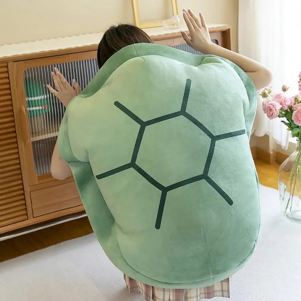 Cuscino indossabile a guscio di tartaruga imbottitura completa in cotone PP senza Pilling rimovibile divertente vestire Costume di peluche decorazione della stanza della peluche