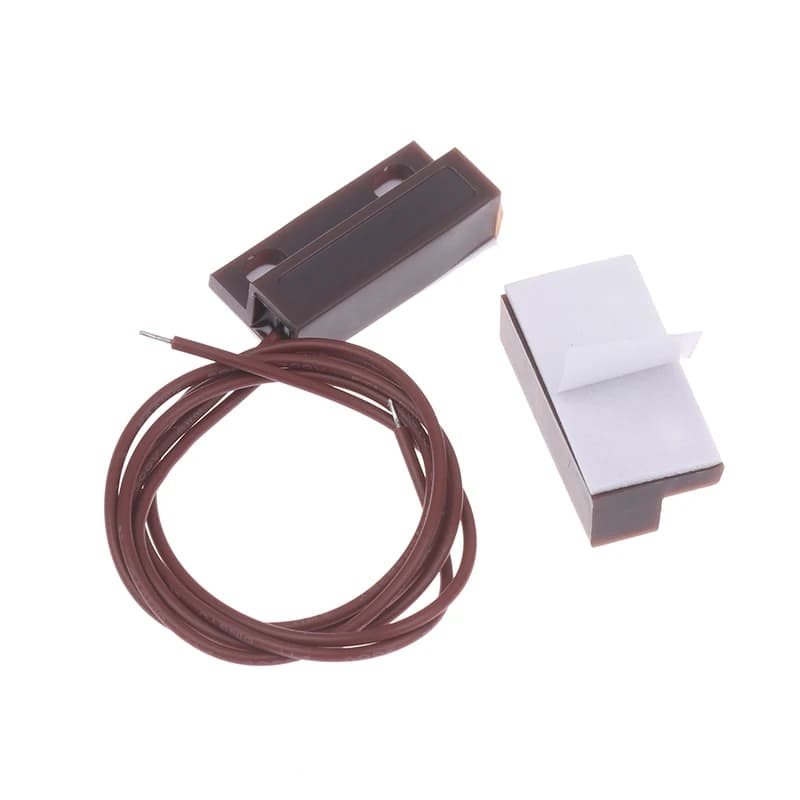 Interruttore Sensore MC-38A Cablato per Porte e Finestre, Interruttore Magnetico per Sistema di Allarme Domestico, Rilevatore NC/NO, Interruttore Reed