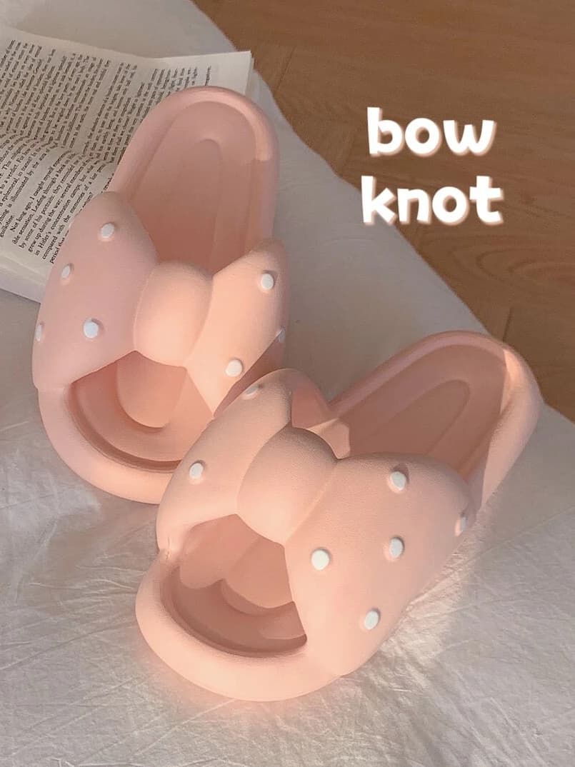 Facades Style Sweet Fairy with Node, Fashion Casual Summer for Home and Exterior, EVA Anti-slip flipper, Women's slippers