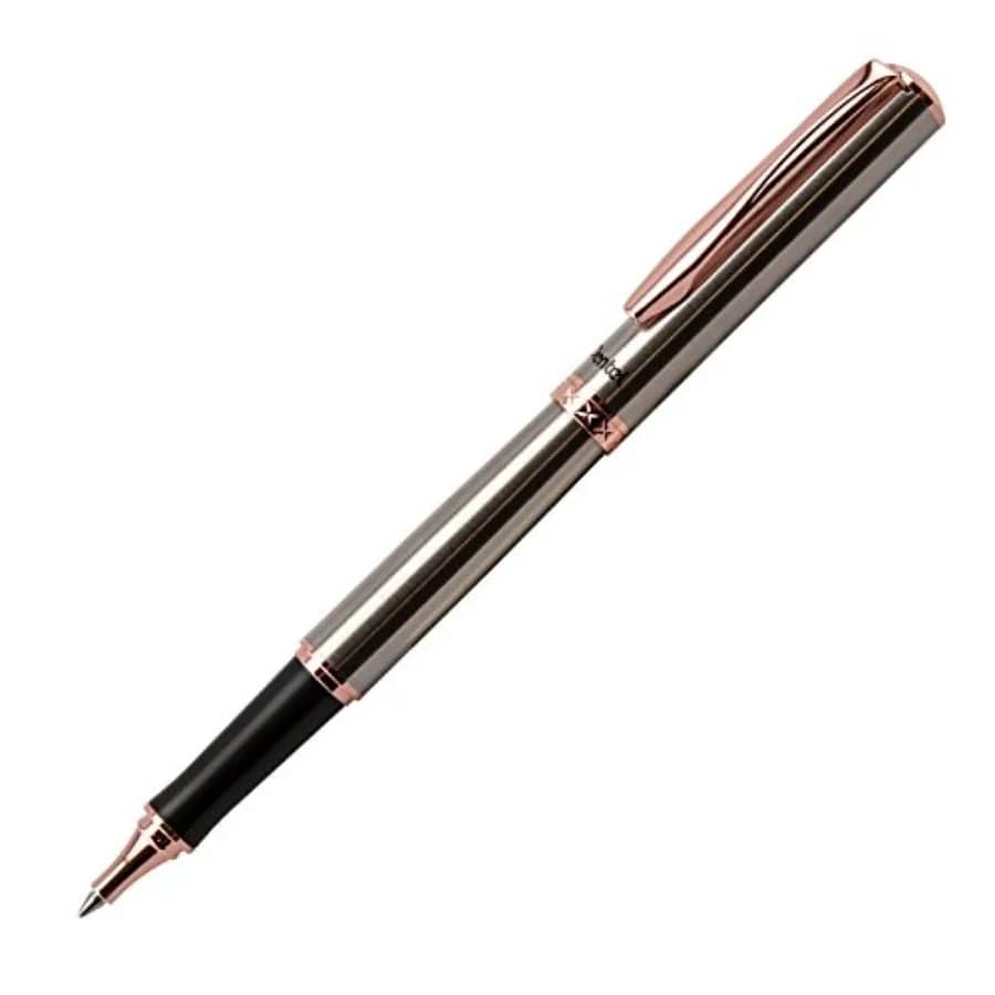 Libretto Roller Gel Pen, Rose Gold, Black Ink with Gift Box, Pen 0.7mm,1 Pack (K600PG-A)