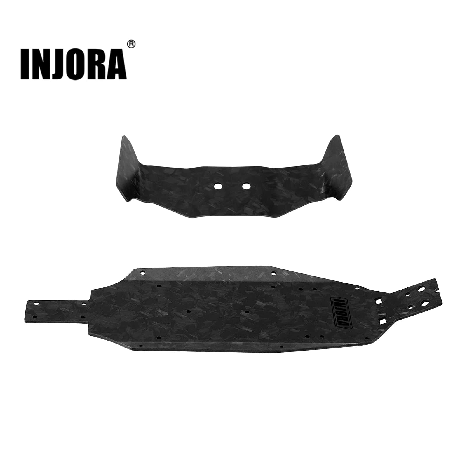 Ala posteriore del telaio in fibra di carbonio forgiata INJORA per 1/24 Buggy Losi Micro-B