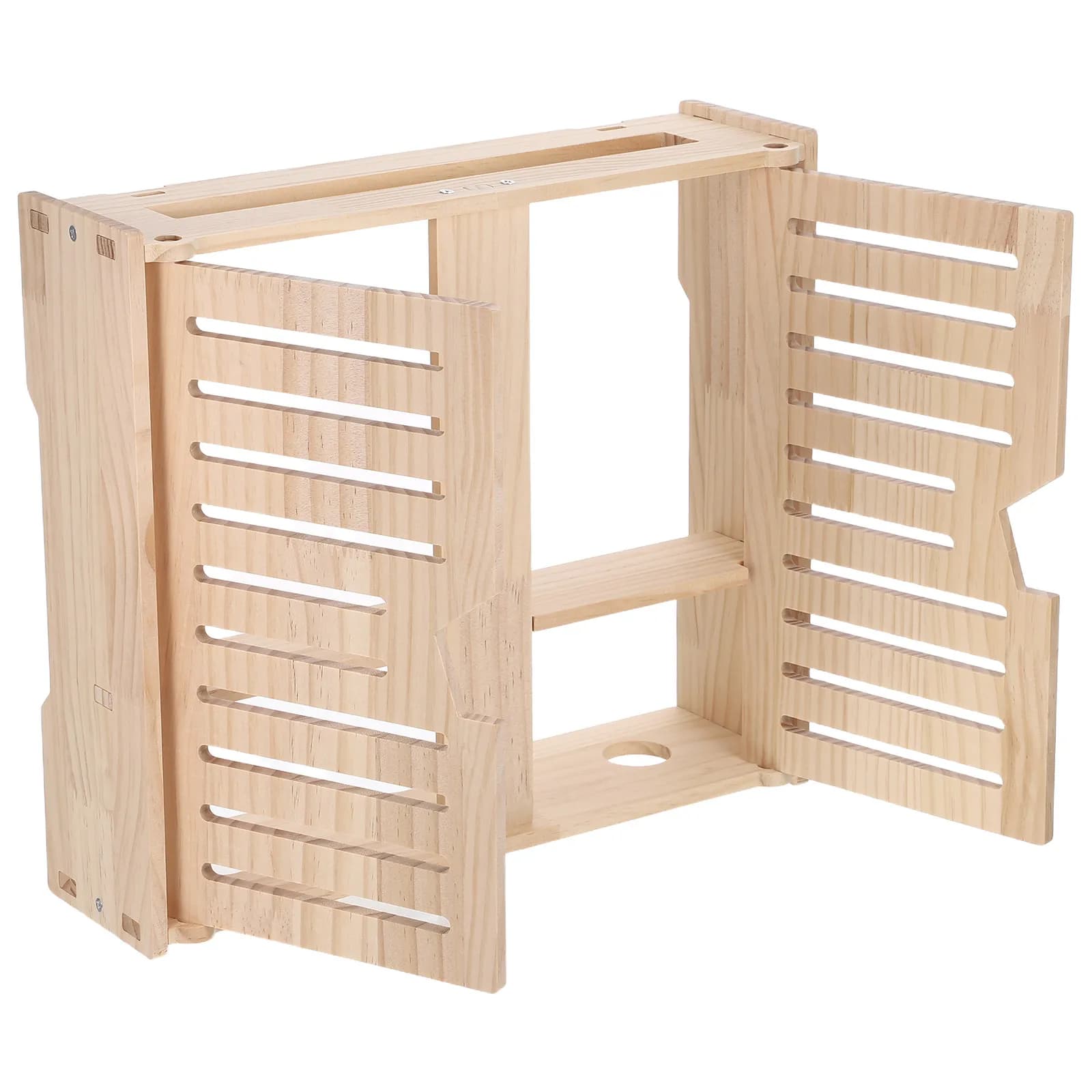 Scatola porta router in legno a 2 strati, da parete, per router WiFi, modem, gestione cavi, organizer per prese multiple, piccola scatola portaoggetti