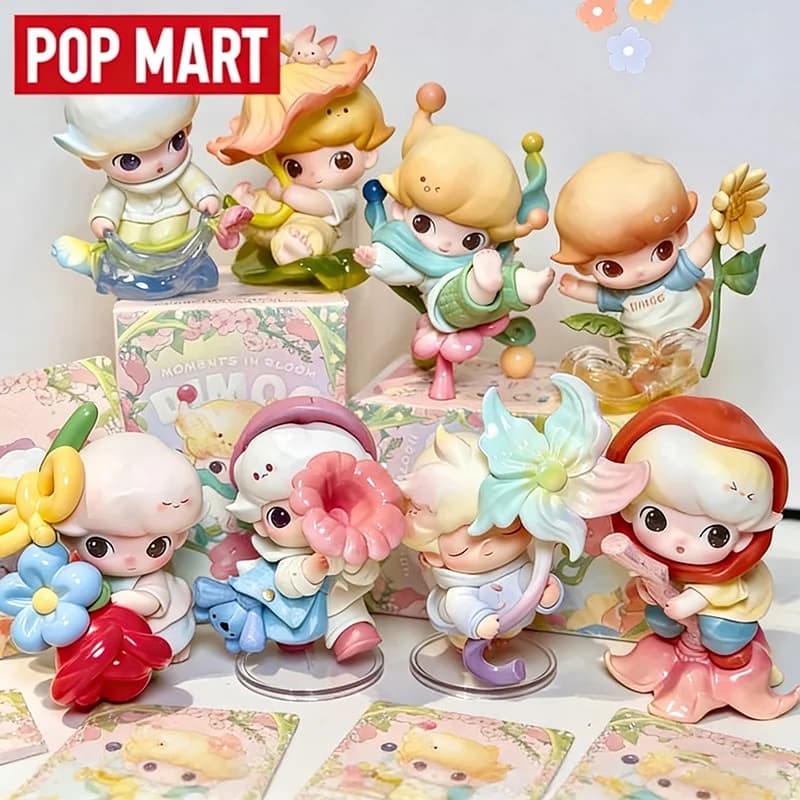 NUOVO POP MART Originale Dimoo Moments In Bloom Serie Figure Mystery Blind Box, Grazioso Ornamento da Scrivania, Statuetta Anime, Regalo per Amici