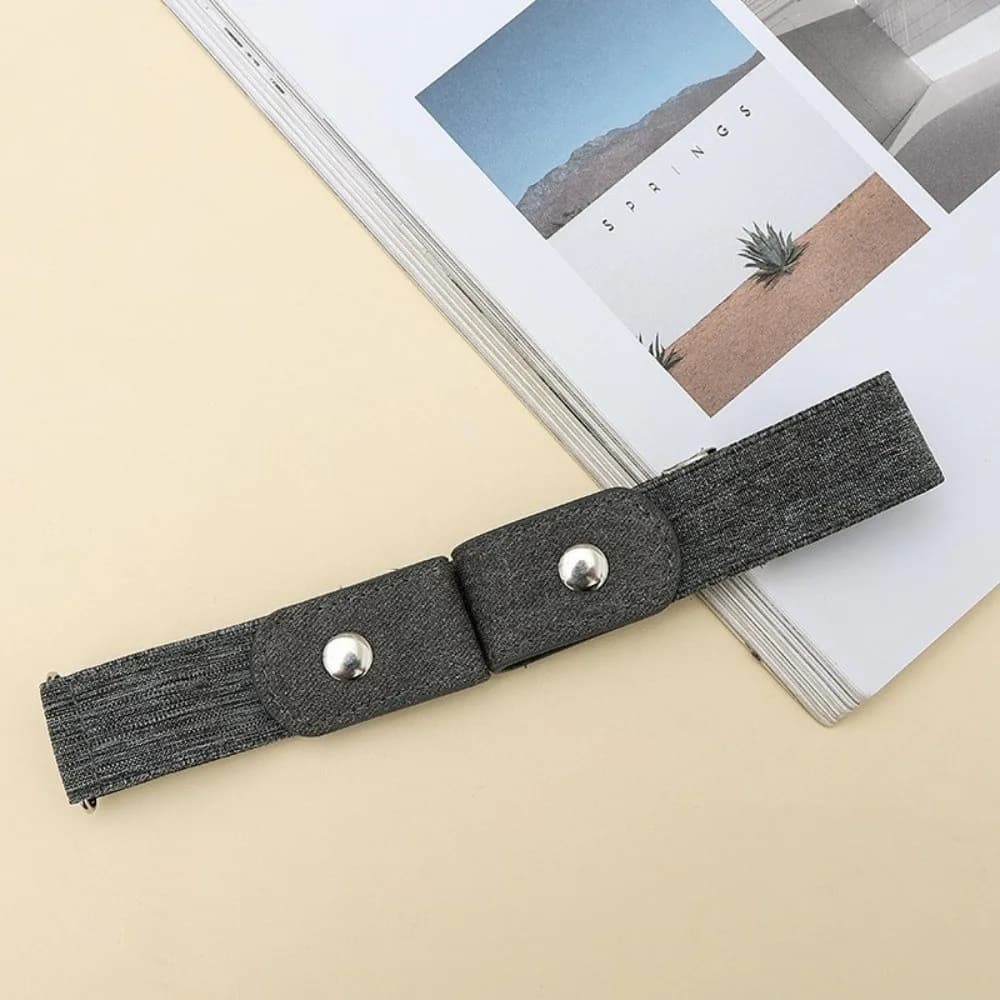Nuova Cintura Invisibile Facile da Indossare, Elastica in Tela Senza Fibbia, Regolabile per Stringere la Vita, Accessorio Moda