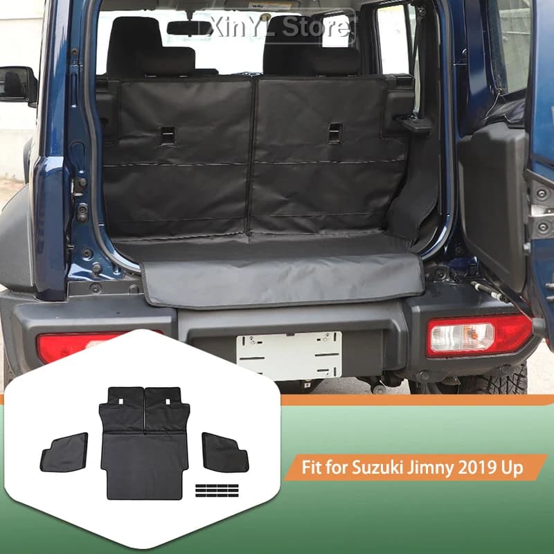 Tappetino per animali domestici per bagagliaio di un'auto, cuscino anti-sporco per Suzuki Jimny dal 2019 in poi, edizione a 4 porte, accessori interni per auto