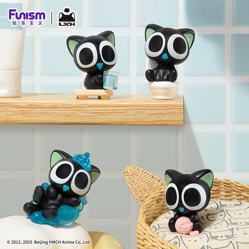 LUO XiaoHei Serie giornaliera Scatola cieca di piccole particelle Anime Mini Figure Bambole Collezione desktop Modello Ornamento Giocattoli Regalo