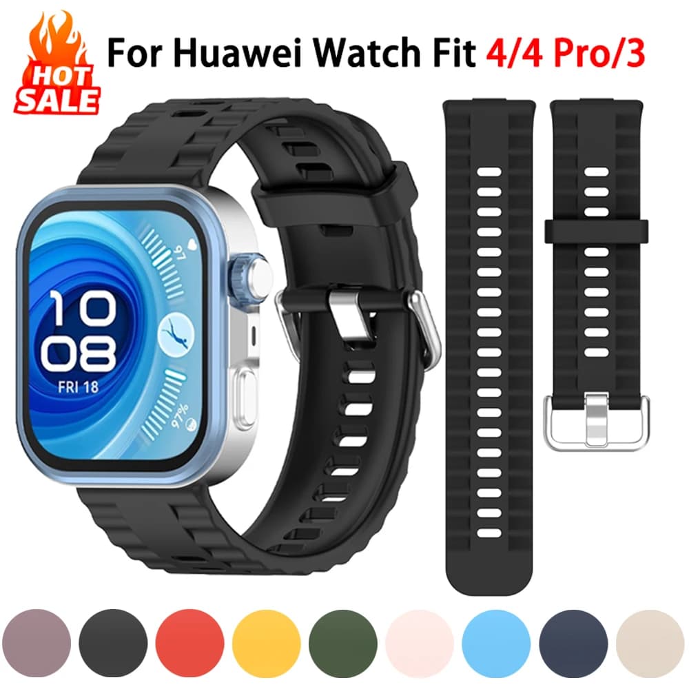 Cinturino originale per Huawei Watch Fit 4 Pro cinturino per orologio Correa cinturino sportivo in silicone di ricambio Huawei watch Fit 4 3 Band