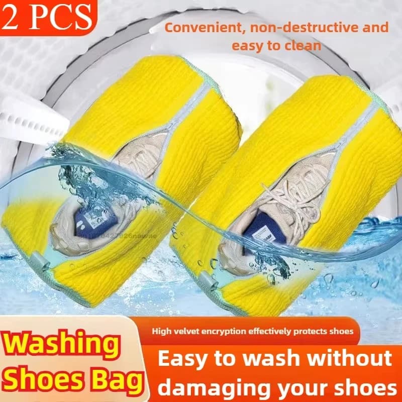 Shoe Washing Bag, Laundry Shoe Bag For Washing Machine & Dryer, Reusable Shoe Cleaning Wash Bag Multifunctional