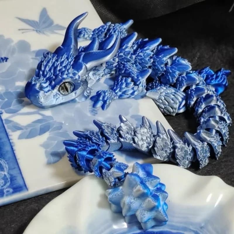 3D Stampato Drago Magico Mobile Comune Agitarsi Giocattolo Girevole Articolato Ufficio Desktop Ornamento Adulti Giocattolo Del Capretto Artigianato Regalo 22 CM