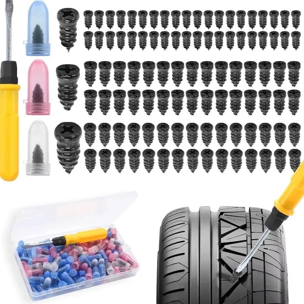 20/40PCS Gomma Auto Vuoto Riparazione Pneumatici Chiodi Kit Fungo Chiodi Vite in Riparazione Pneumatici Spine Auto Pneumatico Accessorie