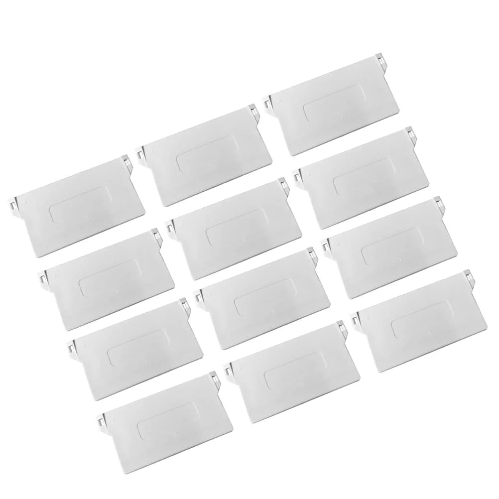 12 Pieces Window Coatings Base for Vertical Curtains Lower weights Plastic Parts for Curtains Practical White Spare Parts