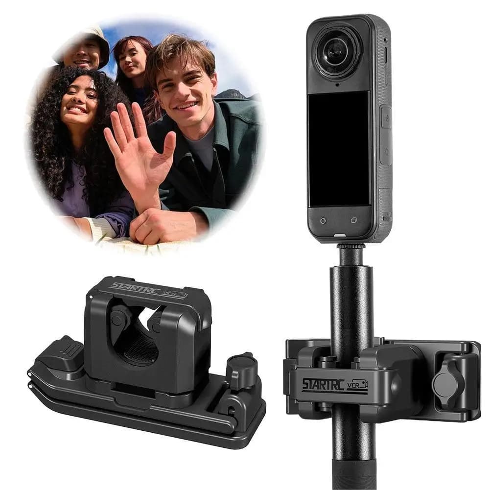 Gancio per clip per zaino con selfie stick per fotocamera sportiva per Insta360/DJI Accessori per fotocamera sportiva a sospensione rapida