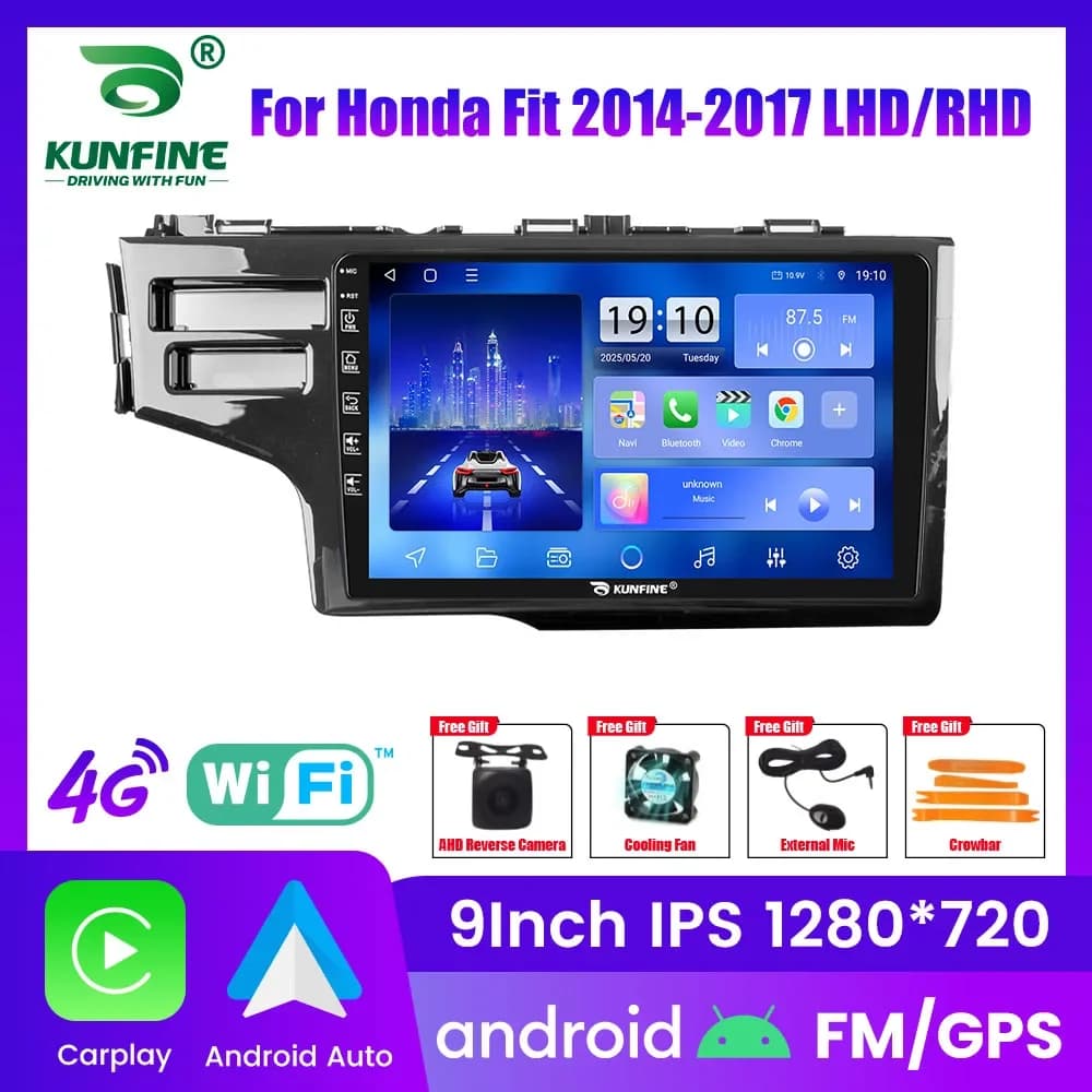 10.33 "Android Autoradio Per Honda Fit 2014-2017 Navigazione GPS Lettore Video Multimediale Carplay Android Auto Car Stereo BT FM